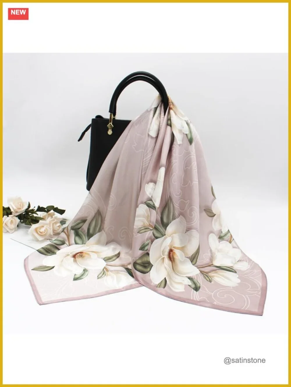 100% Mulberry Silk Scarf 35